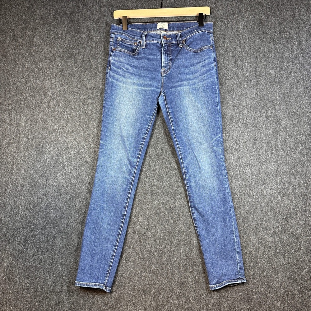 J.Crew 8 Inch Toothpick Skinny Jeans Medium Wash Blue Size 29